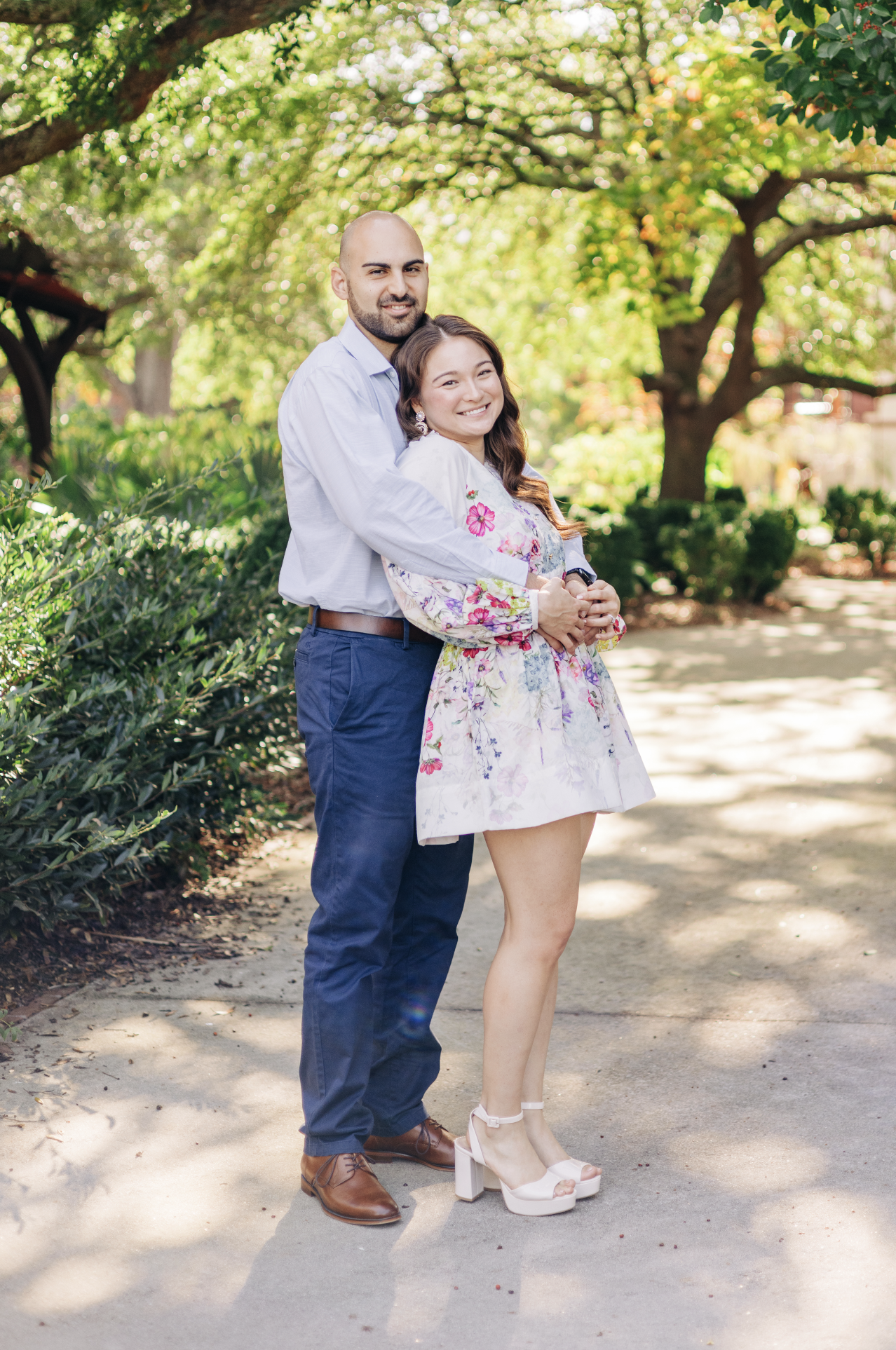 Engagement session at the Hampton Preston Mansion in Columbia, SC
