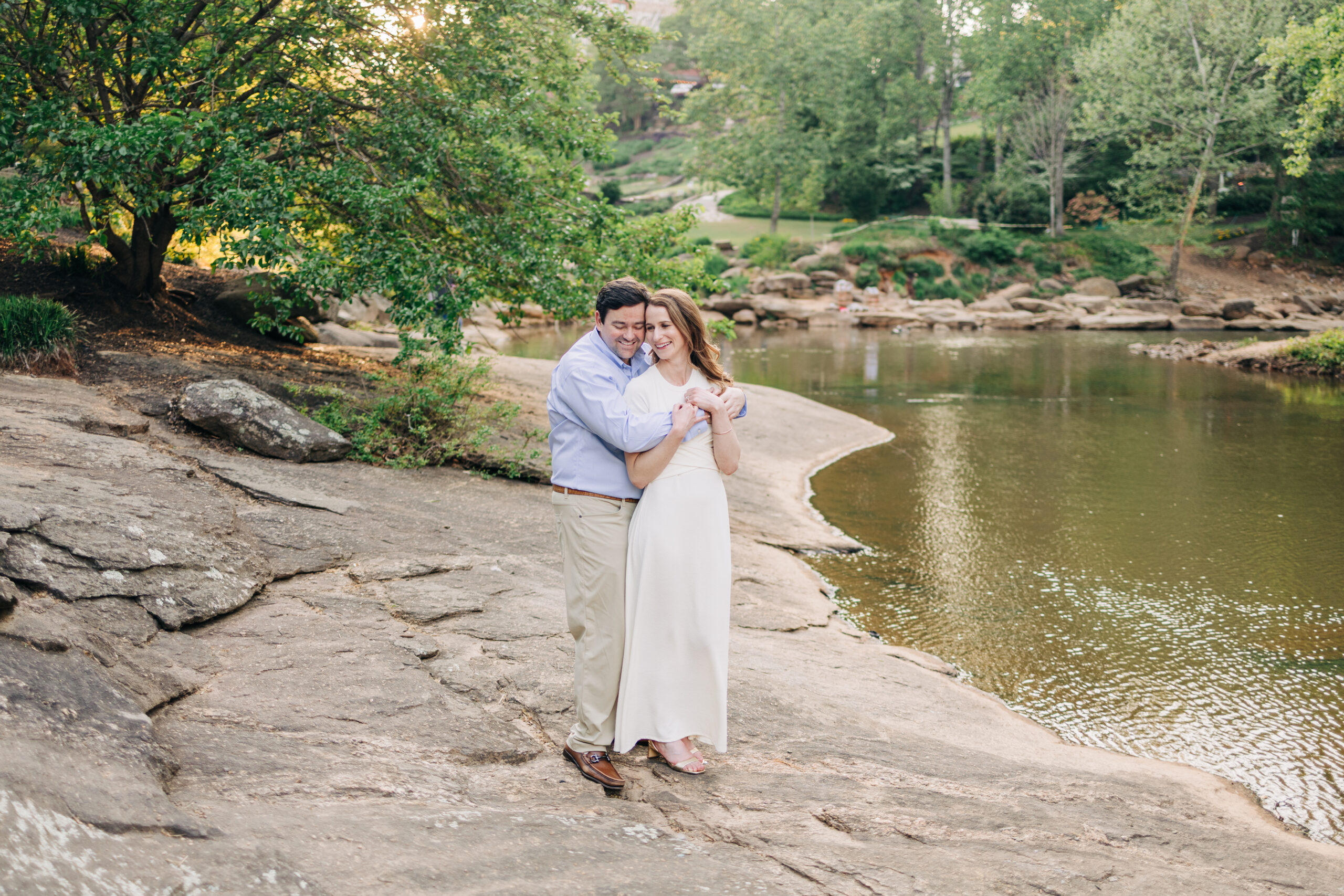 Engagement session in Downtown Greenville, SC