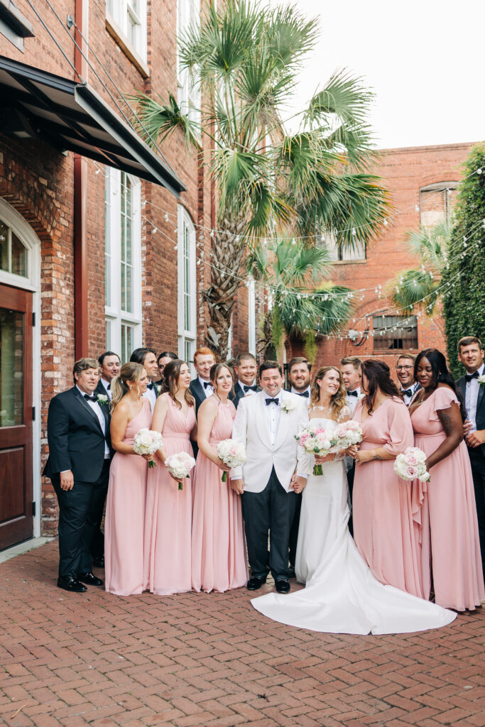 Bridal portrait of a wedding in Columbia South Carolina. The bride is holding flowers and knows why wedding photos are worth the investment