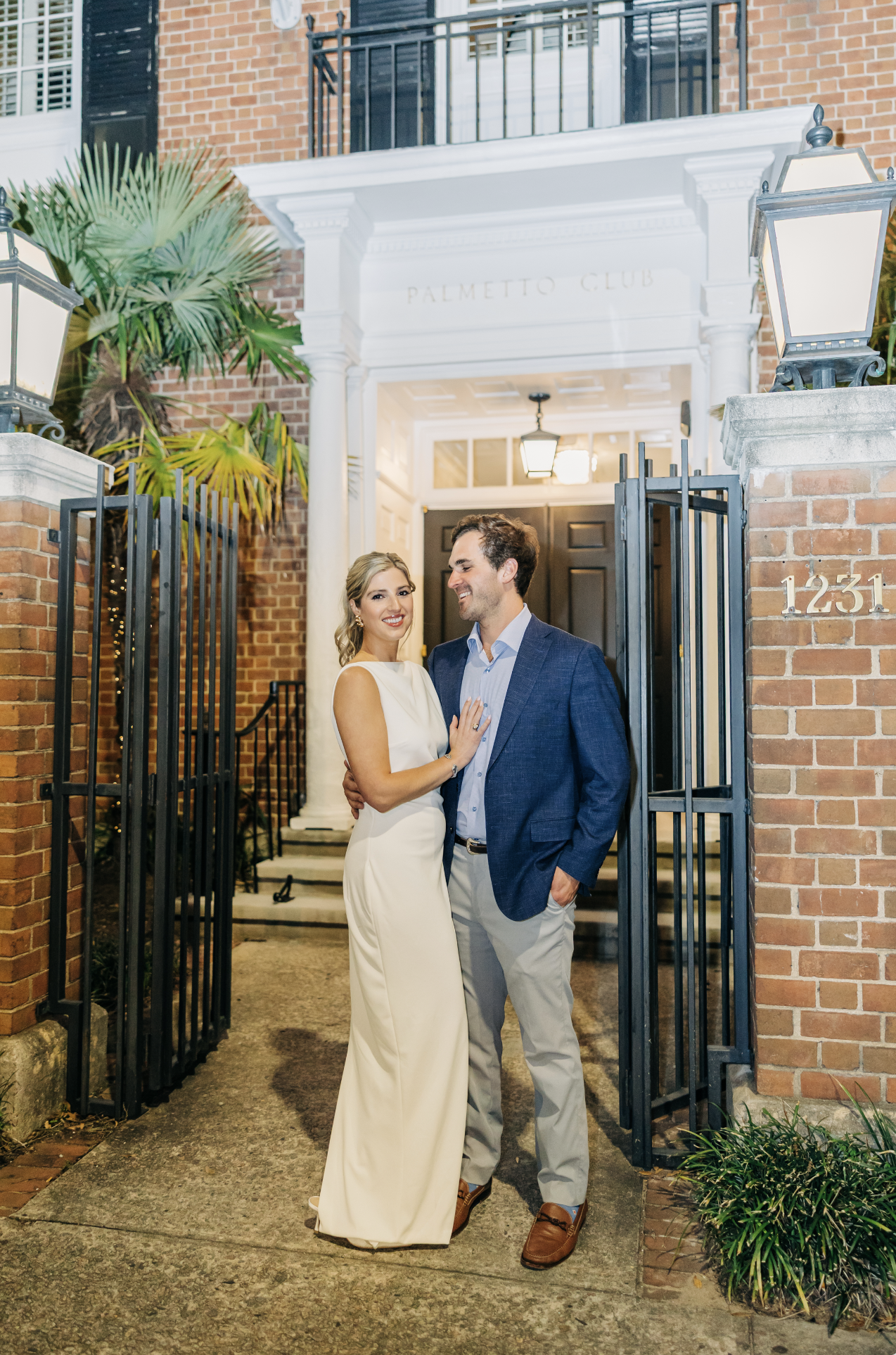 The night before at the Palmetto Club