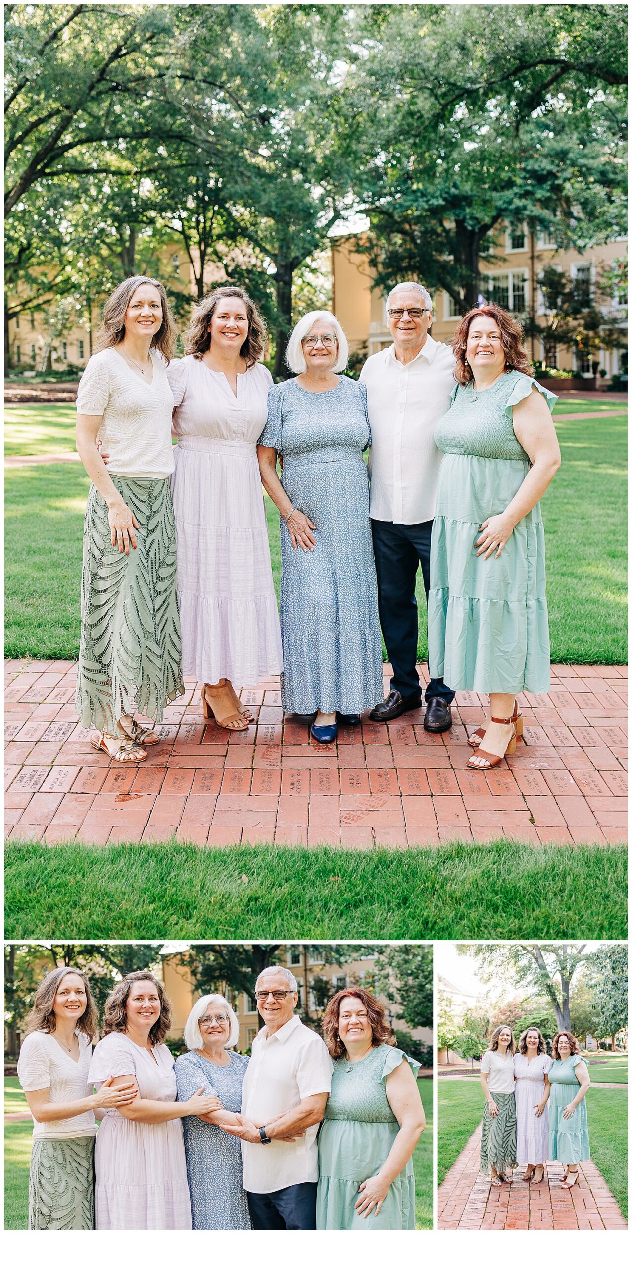 Photograph of an extended family at the Horseshoe in Columbia, South Carolina 