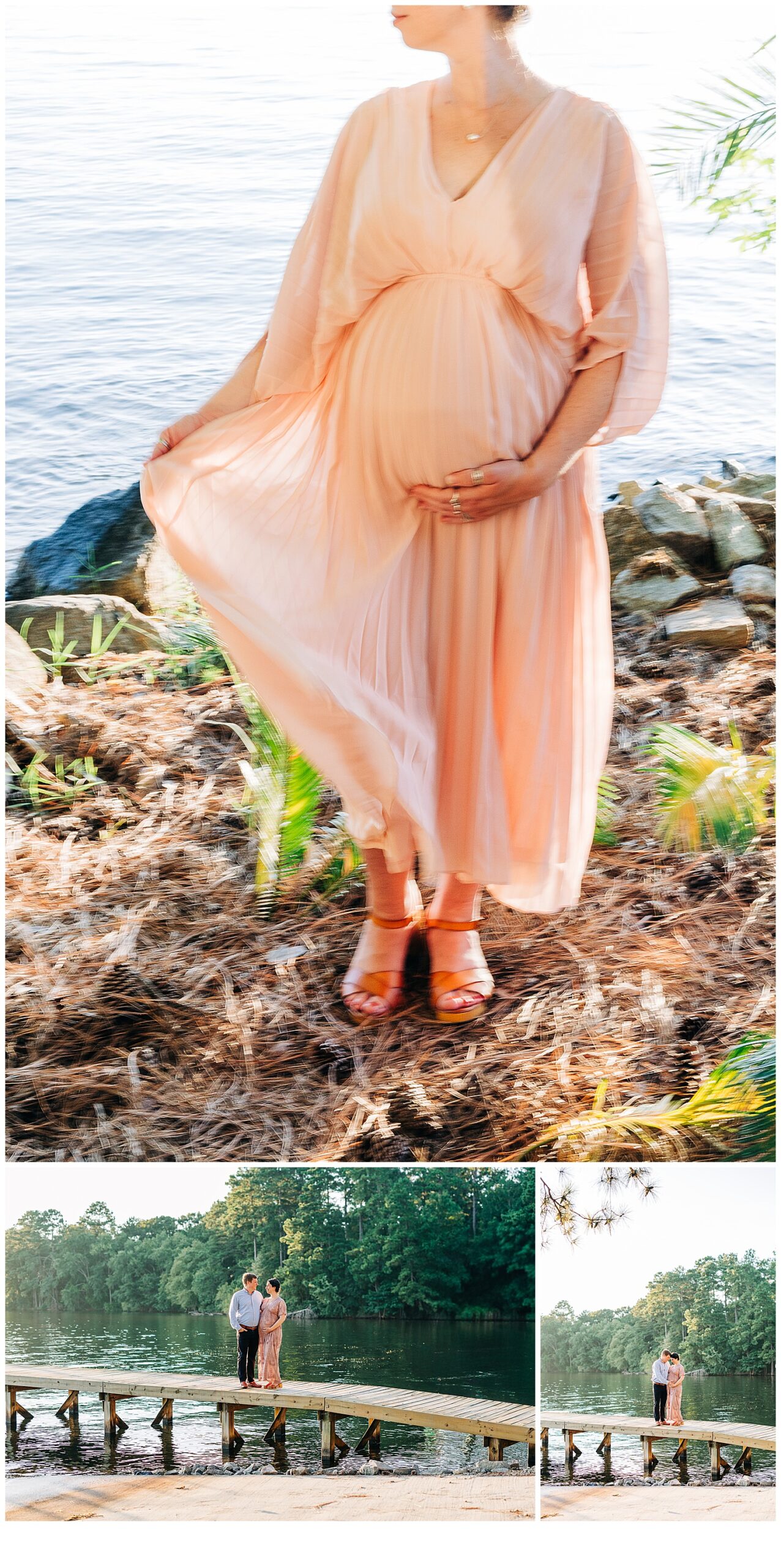 Couple Maternity session in South Carolina done at Lek Murray, Couples pictures holding her belly
