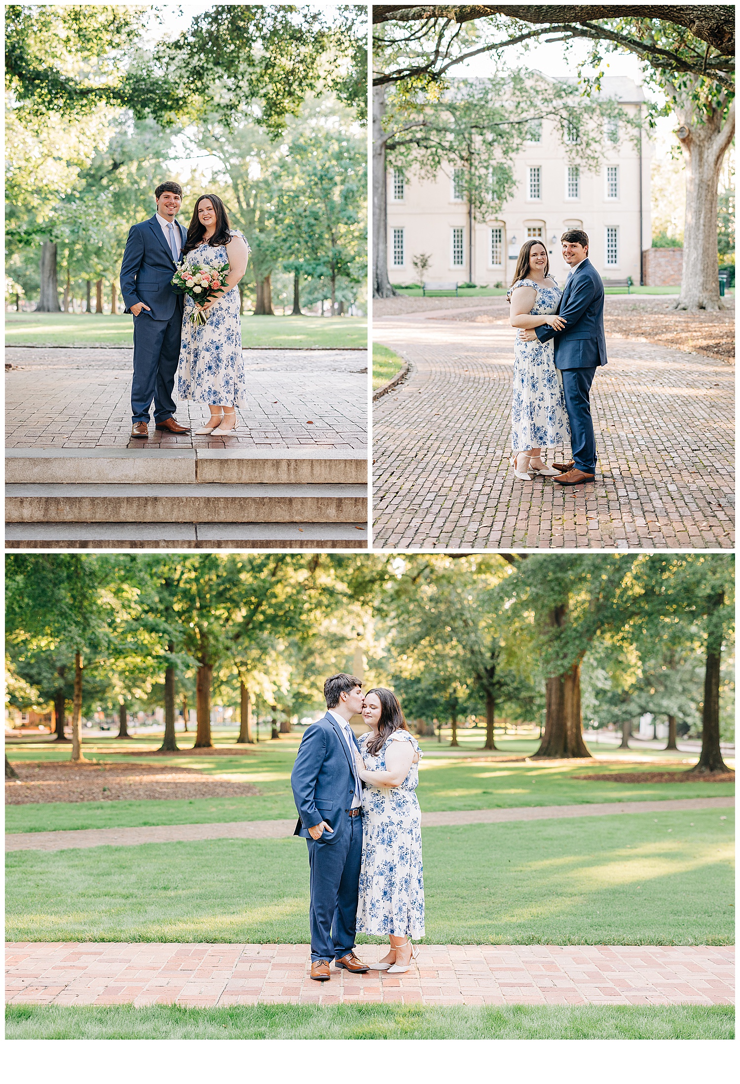 Engagement couple Taking photos and the South Carolina horseshoe