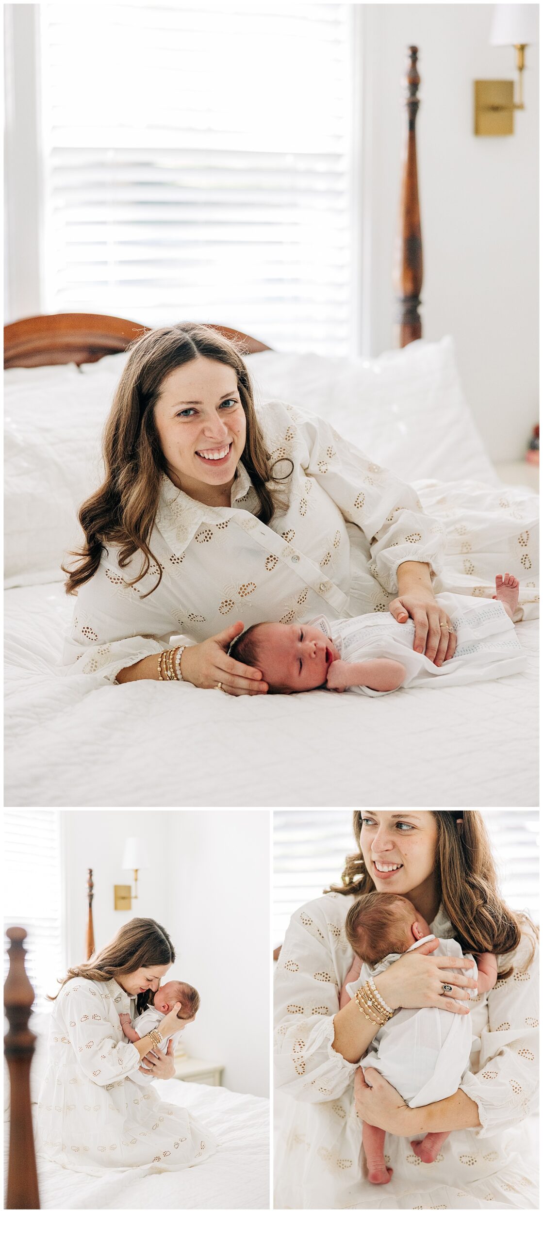 Sweet pictures of mom and newborn baby