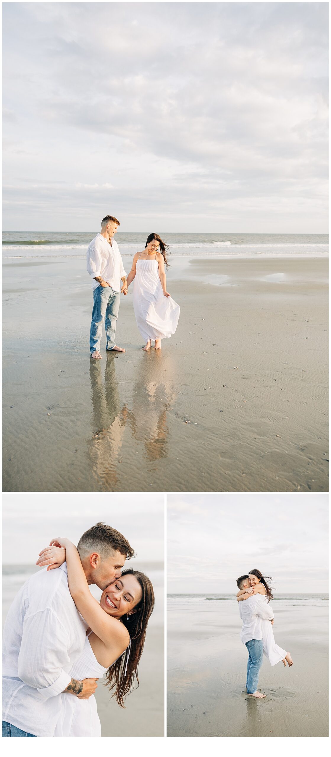 Beach engagement pictures . Couple 