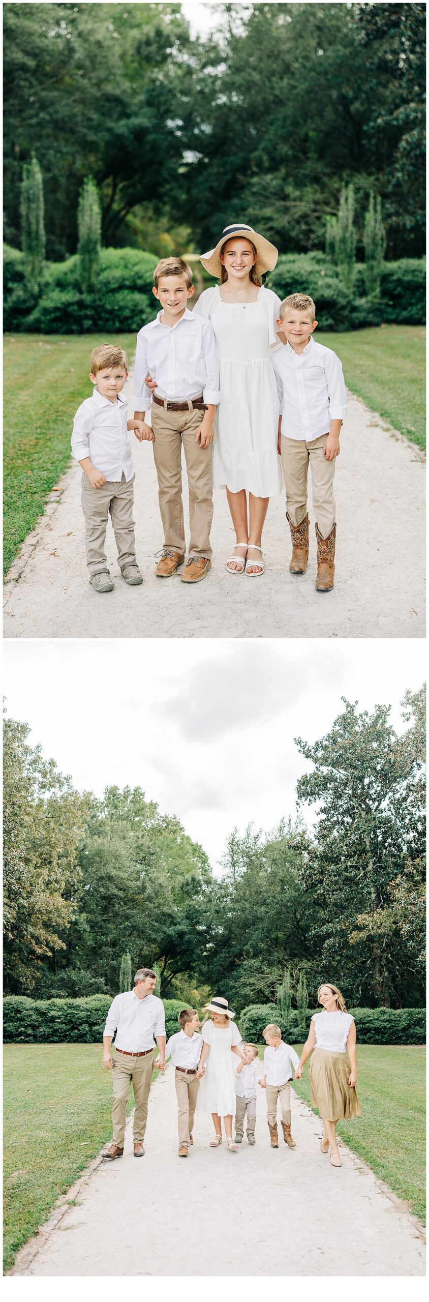 wavering place columbia, sc family photos with mom and dad, and just the kids