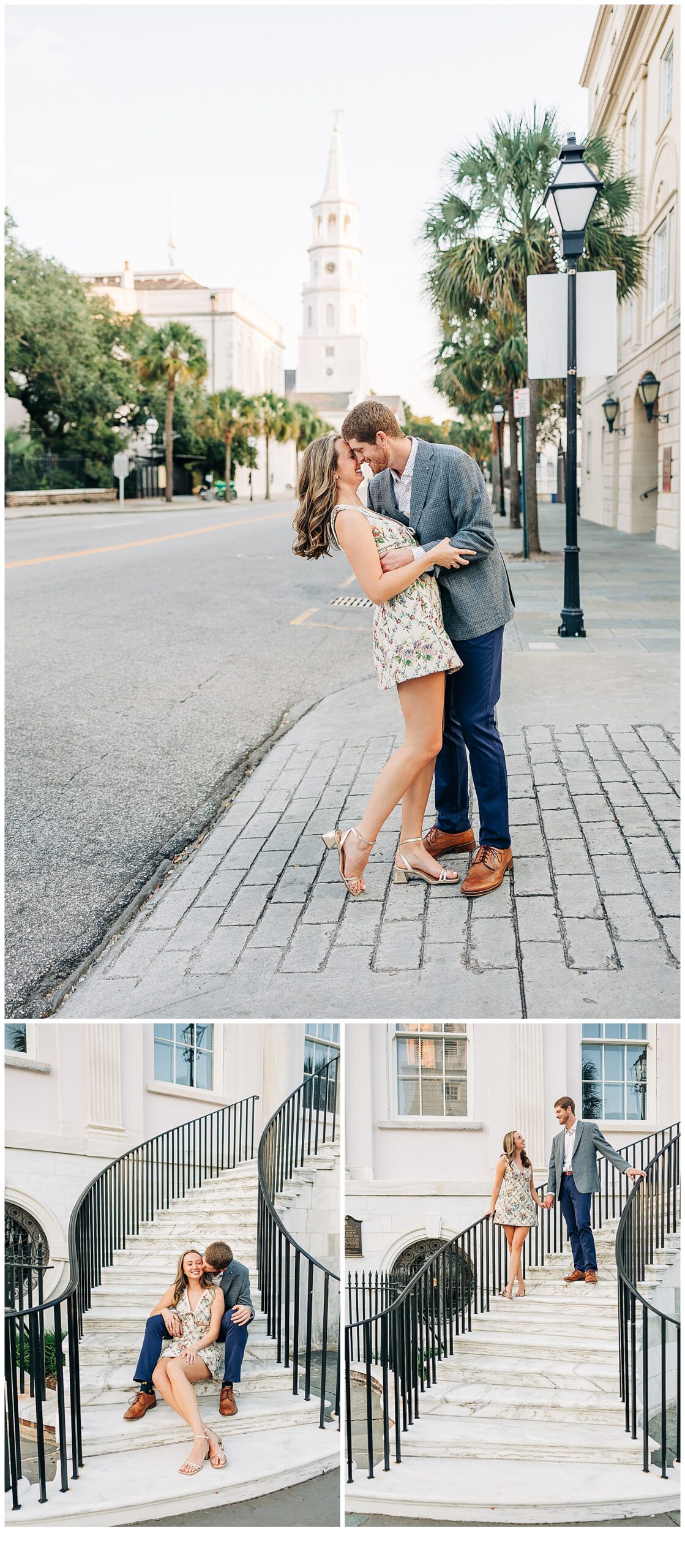 Downtown Charleston engagement session
