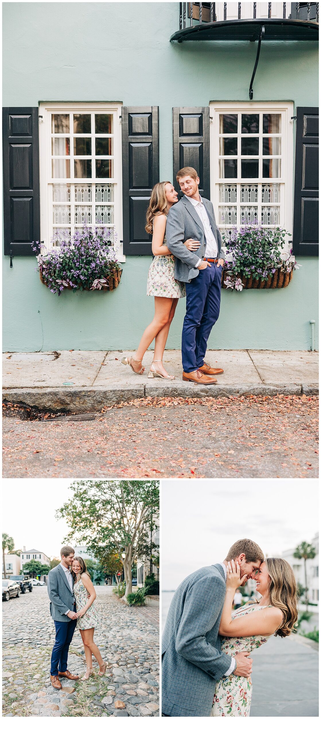 Charleston, SC Engagement Session laughing 