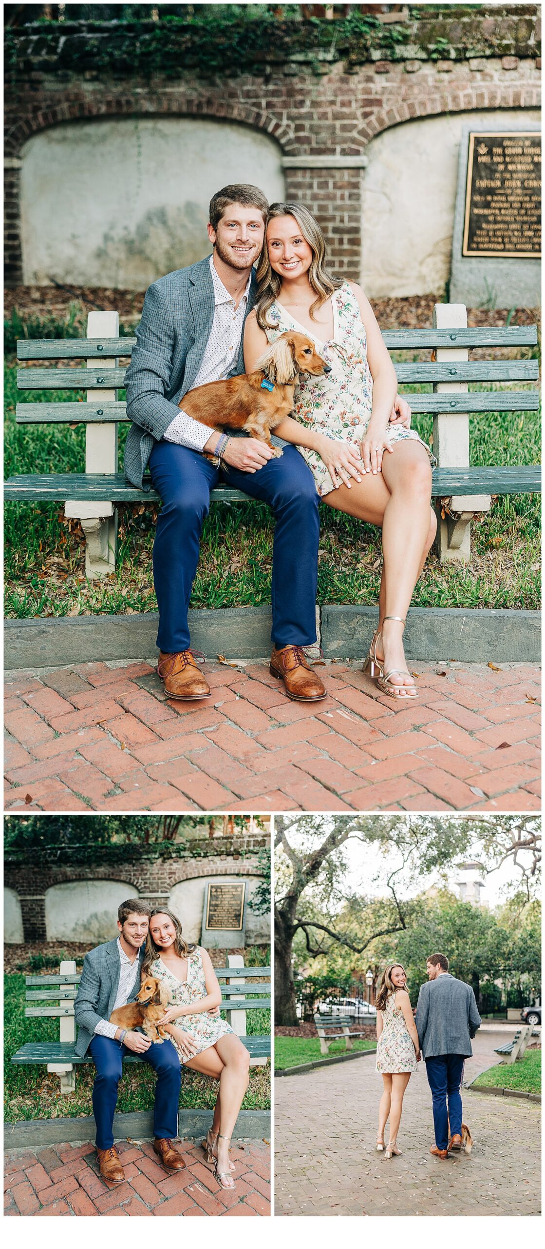 Charleston, SC Engagement Session with their dog