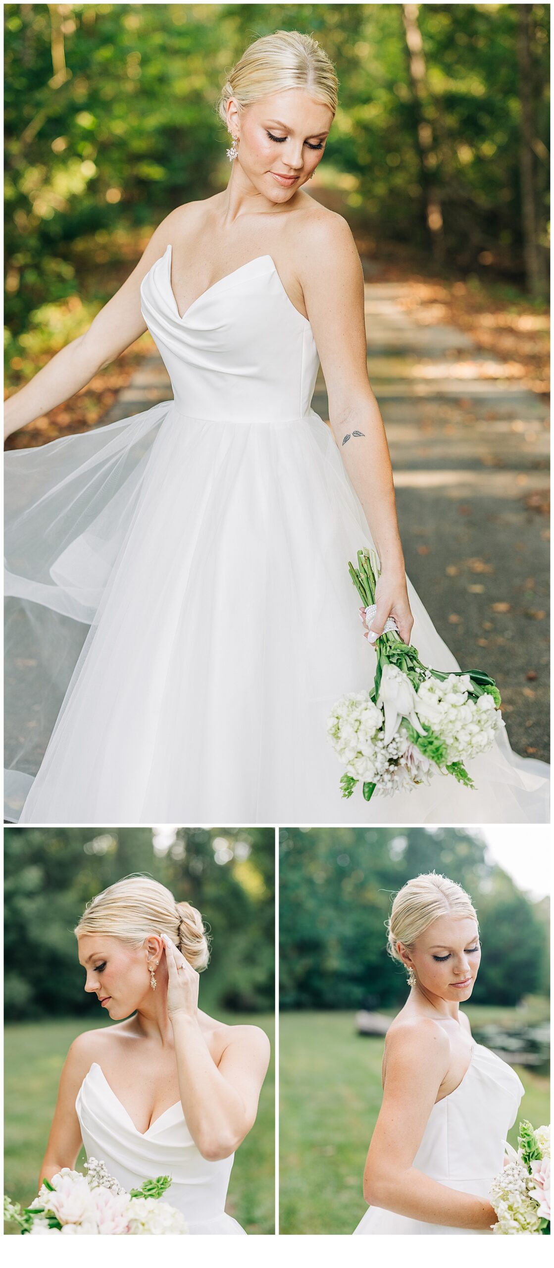 outdoor bridal photos