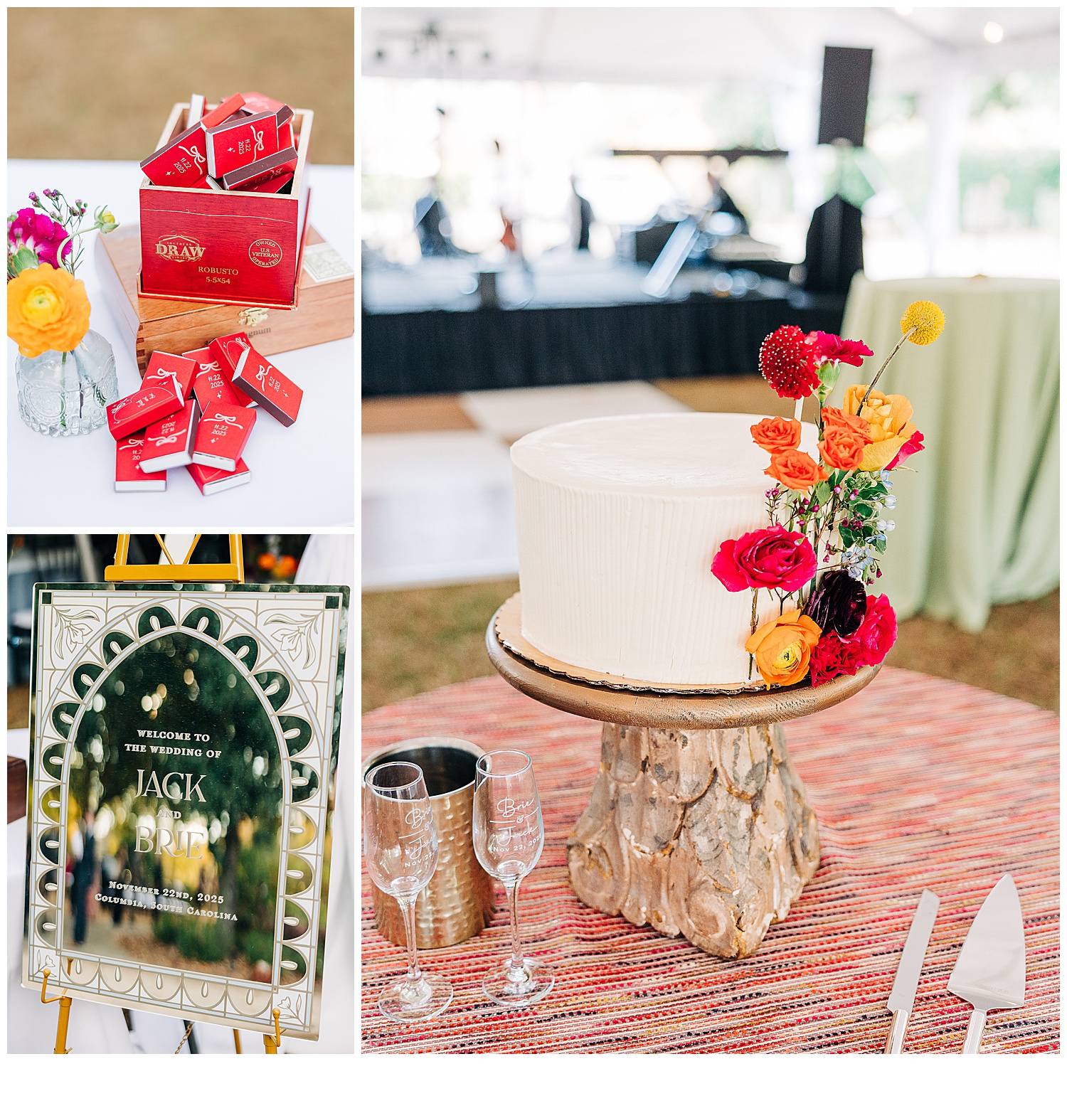 wedding decoration and wedding cake