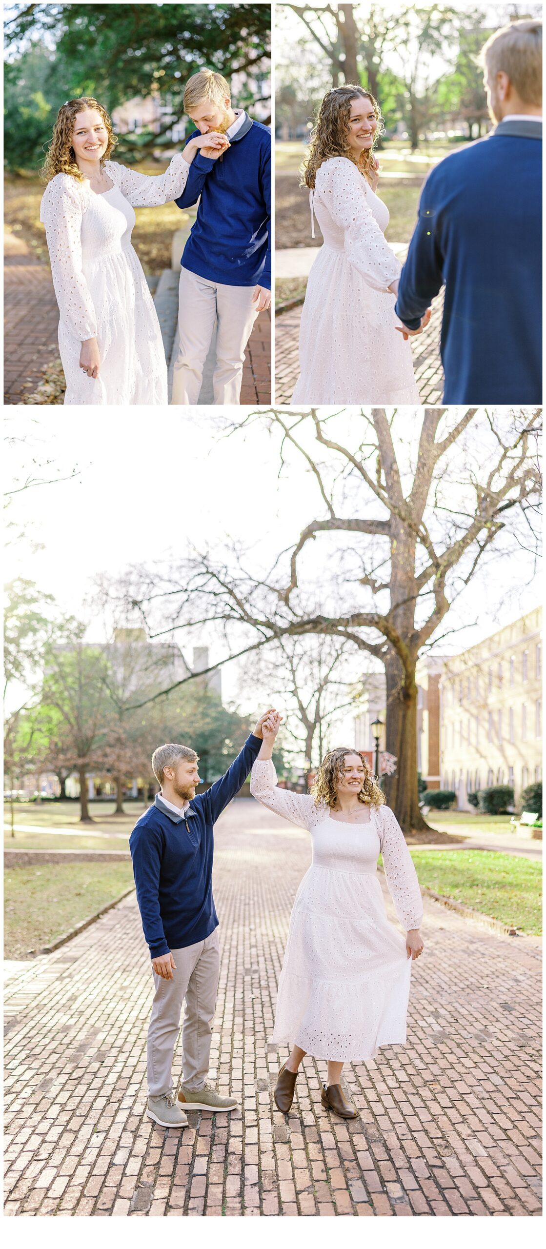 Engagement session on the Horseshoe in Columbia, SC